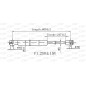 Molla A Gas destro/Sinistro Cofano (250N L.600MM) per Alfa Romeo 159 (939), Brera e Spider AA0909005