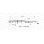Molla A Gas destro/Sinistro Portellone posteriore (320N L.465MM) per Alfa Romeo Mito AA2109055