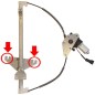 Alz.elett.anteriore sinistro (5P) (C/Piastra) Jeep Cherokee dal 2001 JE22L
