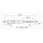 Molla A Gas destro/Sinistro Portellone posteriore (320N L.349MM) per Bmw 3 (E46) e 3 (E46) Coupe-Cabrio BM0189055