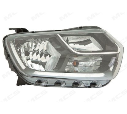 Proiettore destro Elett. Led Dacia Duster dal 2018 H7 H1 PY21W 321505