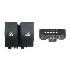 Blocco Porta anteriore sinistro C/Comfort (Connettore Nero) (10 Pin) per Nissan Primastar, Opel Movano e Renault Trafic