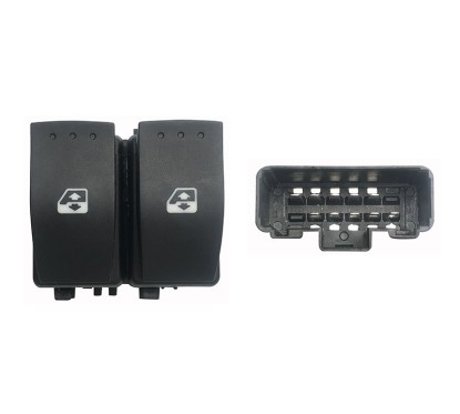 Blocco Porta anteriore sinistro C/Comfort (Connettore Nero) (10 Pin) per Nissan Primastar, Opel Movano e Renault Trafic