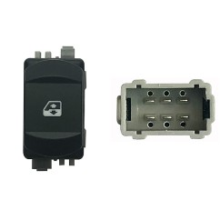 Interruttore Porta anteriore destro C/Comfort (6 Pin) per Renault Megane RNI76009 - 31-RNI76009 - 31-RNI76009