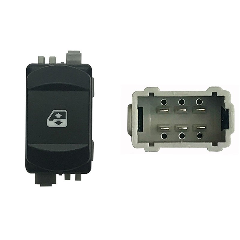 Interruttore Porta anteriore destro C/Comfort (6 Pin) per Renault Megane RNI76009