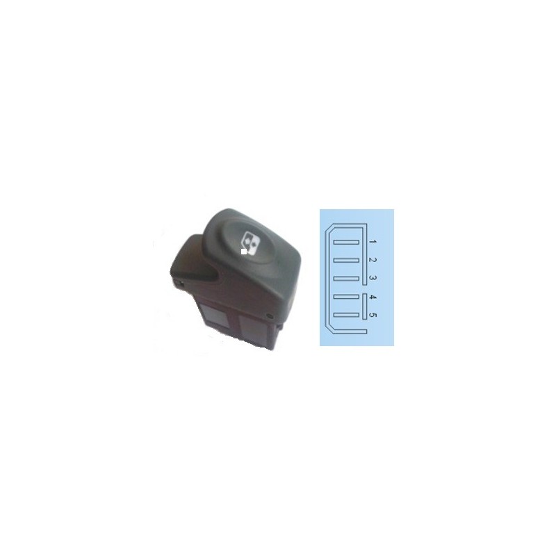 Interruttore Porta anteriore sinistro/Destro (5 Pin) per Renault Clio e Kangoo RNI76011