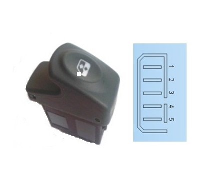 Interruttore Porta anteriore sinistro/Destro (5 Pin) per Renault Clio e Kangoo RNI76011 - 31-RNI76011 - 31-RNI76011