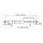 Molla A Gas destro/Sinistro Portellone posteriore (355N L.462,5MM) per Citroen C3 CI3289055