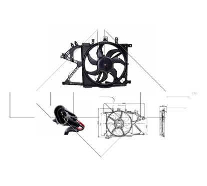 Ventola Radiatore Opel 47012