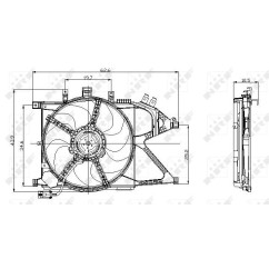 Ventola Radiatore Opel 47012 - 32-47012 - 32-47012