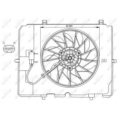 Ventola Radiatore Mercedes 47067 - 32-47067 - 32-47067