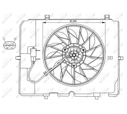 Ventola Radiatore Mercedes 47067