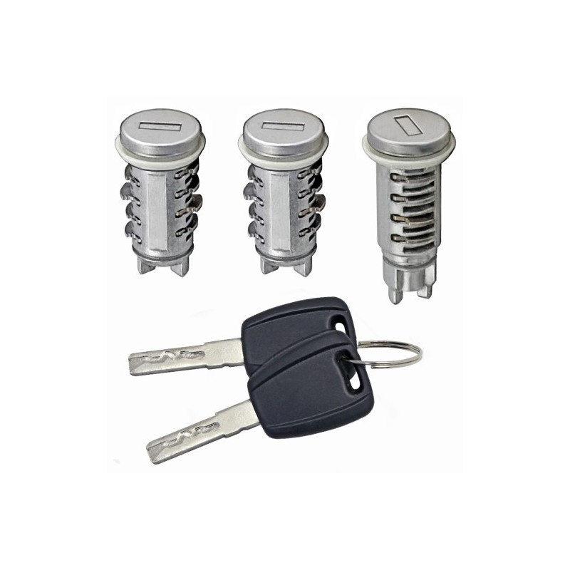 Kit Blocchetti Porte Anteriori destro/Sinistro + Baule (Con Chiavi) per Alfa Romeo 147 (937) AL801216