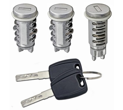 Kit Blocchetti Porte Anteriori destro/Sinistro + Baule (Con Chiavi) per Alfa Romeo 147 (937) AL801216 - 31-AL801216 -