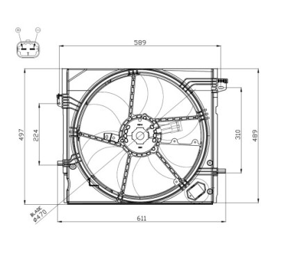 Ventola Radiatore Nissan 47897