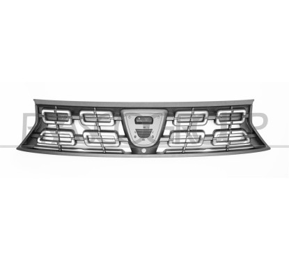 Griglia Radiatore Nera C/Modanature Cromate e Foro Telecamera per Dacia Duster DA8242001