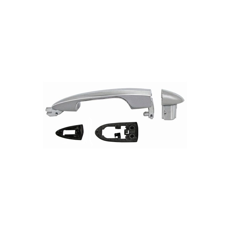 Maniglia Est. anteriore sinistro Plastica Argento per Alfa Romeo Giulietta, Mito e Lancia Ypsilon AL80632
