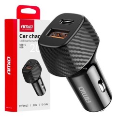 Car Charger Qc+Pd 20W Usb-A + Usb-C - 04282