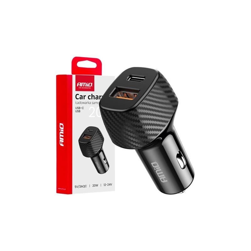 Car Charger Qc+Pd 20W Usb-A + Usb-C - 04282