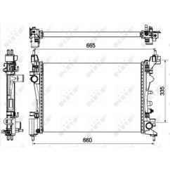 Radiatore Opel 53115 - 32-53115 - 32-53115
