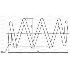 Molla Ammortizzatore Elicoidale CSR9008.02 - 80-CSR9008.02 - 80-CSR9008.02