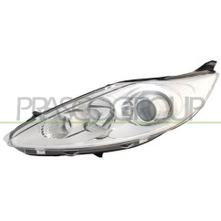 Proiettore sinistro H1+H7 Ele.crom.-con motore per Ford Fiesta (MK6) FD3444914 - 64-FD3444914 - 64-FD3444914