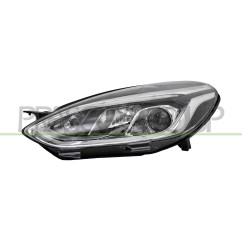 Proiettore Elett. sinistro con motore (H7+H15) (Day Light Led) (Cromato) Fiesta dal 2017 per Ford Fiesta (MK7) FD3484924 -