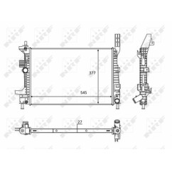Radiatore Ford 58284 - 32-58284 - 32-58284