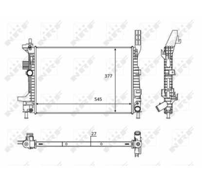 Radiatore Ford 58284