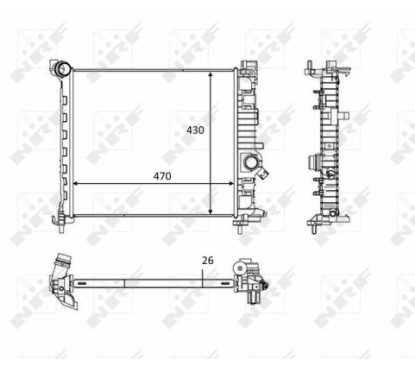 Radiatore Opel 58473