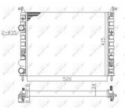 Radiatore Fiat 58656