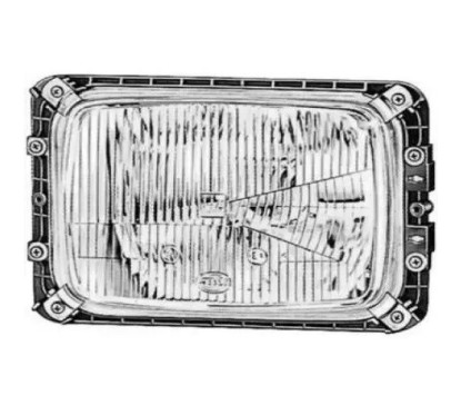 Proiettore sinistro dal 1984 per Mercedes NG74 LPE412 - 45-LPE412 - 45-LPE412