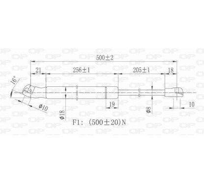 Molla A Gas Portellone posteriore destro/Sinistro per Volkswagen Bora/Jetta, Golf (IV) e Passat GSR6028.00 - 80-GSR6028.00 -