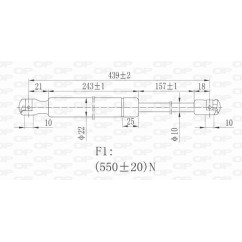 Molla A Gas Portellone posteriore destro/Sinistro per Volkswagen Golf (VI) e Golf (VI) Gti-Gtd GSR6094.00