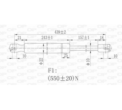 Molla A Gas Portellone posteriore destro/Sinistro per Volkswagen Golf (VI) e Golf (VI) Gti-Gtd GSR6094.00 - 80-GSR6094.00 -