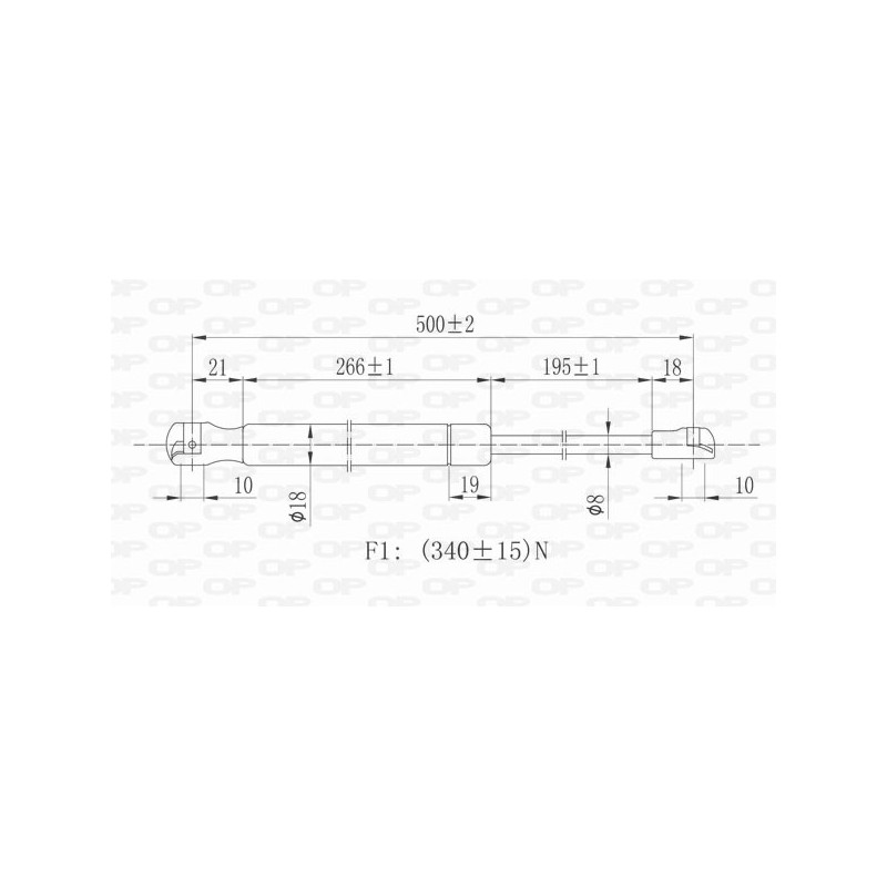 Molla A Gas Portellone posteriore destro/Sinistro per Seat Leon GSR6096.00