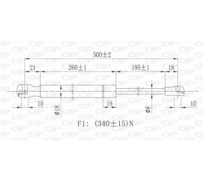 Molla A Gas Portellone posteriore destro/Sinistro per Seat Leon GSR6096.00 - 80-GSR6096.00 - 80-GSR6096.00