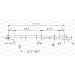 Molla A Gas Lunotto posteriore destro/Sinistro per Hyundai IX35 e Tucson GSR6098.00