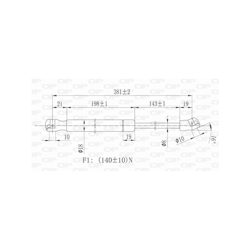 Molla A Gas Lunotto posteriore destro/Sinistro per Hyundai IX35 e Tucson GSR6098.00