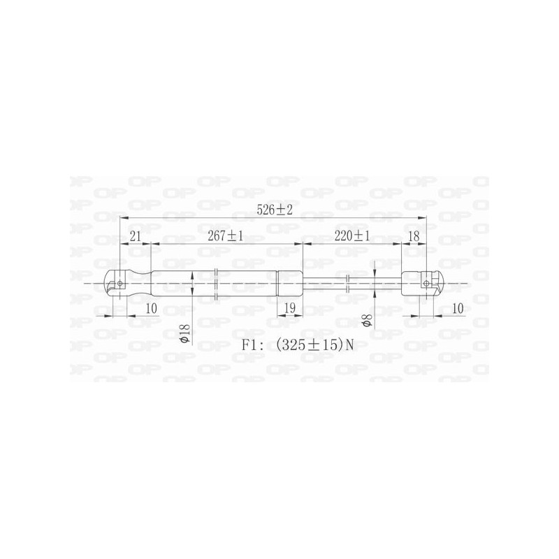 Molla A Gas Portellone posteriore destro/Sinistro per Volkswagen Polo GSR6109.00