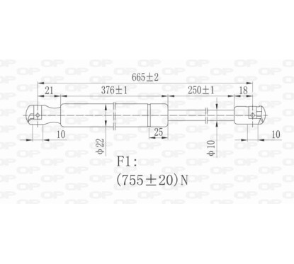 Molla A Gas Portellone posteriore destro/Sinistro per Mercedes Viano (W639) e Vito (W639) GSR6163.00 - 80-GSR6163.00 -