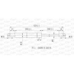 Molla A Gas Portellone posteriore destro/Sinistro per Renault Scenic-Grand Scenic (X-Mod) GSR6170.00 - 80-GSR6170.00 -