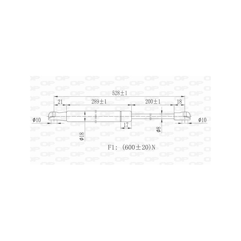 Molla A Gas Portellone posteriore destro/Sinistro per Renault Scenic-Grand Scenic (X-Mod) GSR6170.00
