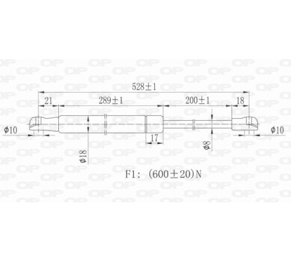 Molla A Gas Portellone posteriore destro/Sinistro per Renault Scenic-Grand Scenic (X-Mod) GSR6170.00 - 80-GSR6170.00 -