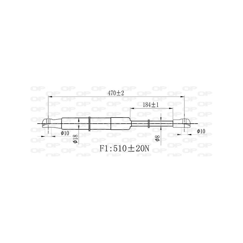 Molla A Gas Portellone posteriore destro/Sinistro per Renault Clio GSR6473.00