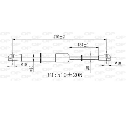 Molla A Gas Portellone posteriore destro/Sinistro per Renault Clio GSR6473.00 - 80-GSR6473.00 - 80-GSR6473.00