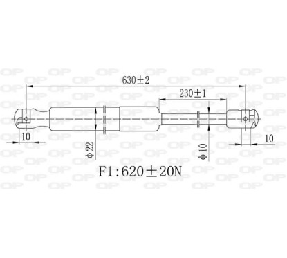 Molla A Gas Portellone posteriore per Citroen Berlingo, Berlingo-Multispace e Fiat Doblo e altri modelli GSR6477.00 -
