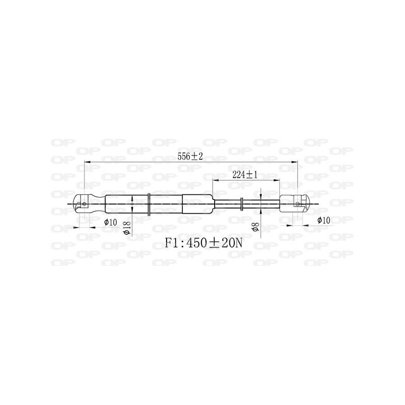 Molla A Gas Portellone posteriore destro/Sinistro per Audi A3 (8V1) e A3 (8VK) GSR6500.00