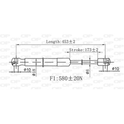Molla A Gas Portellone posteriore destro/Sinistro per Volkswagen Passat GSR6548.00 - 80-GSR6548.00 - 80-GSR6548.00