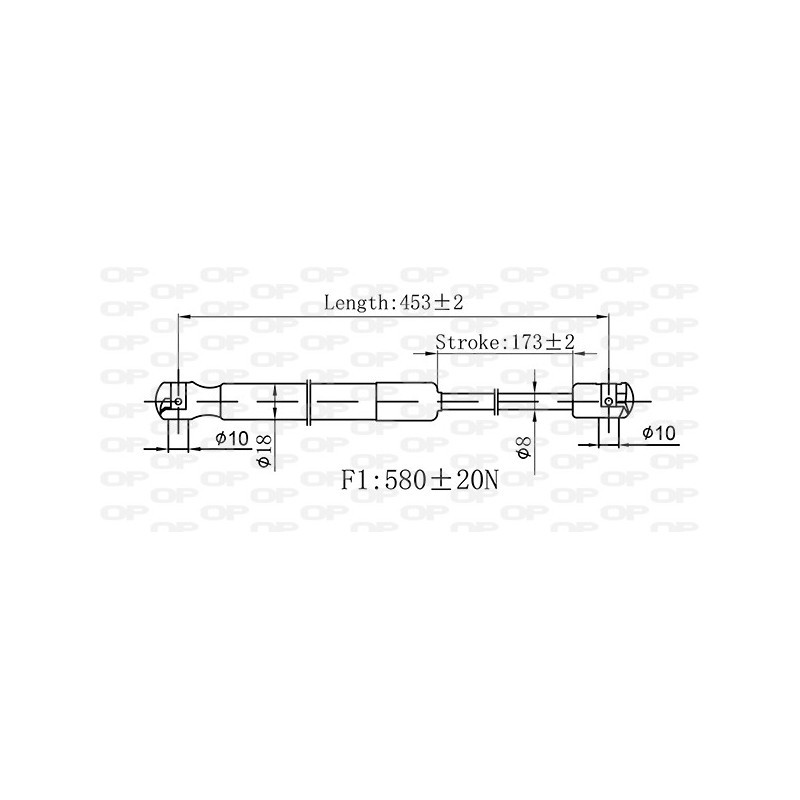 Molla A Gas Portellone posteriore destro/Sinistro per Volkswagen Passat GSR6548.00